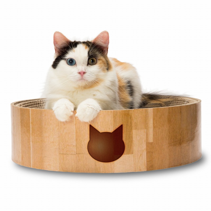 猫壱 バリバリボウル ライトブラウン